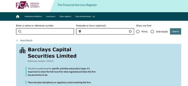 regulation information of Belcher Investments Markets