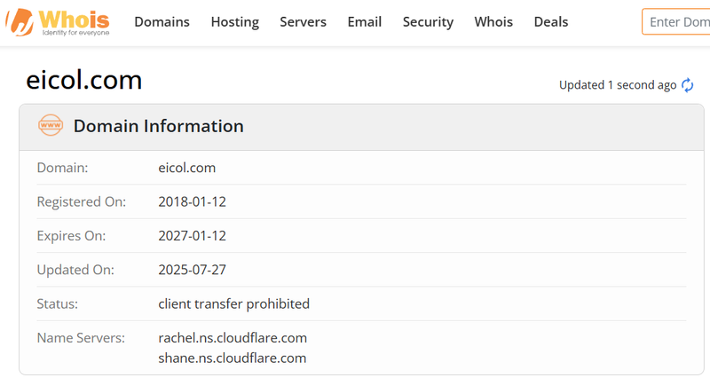 Whois Query Result