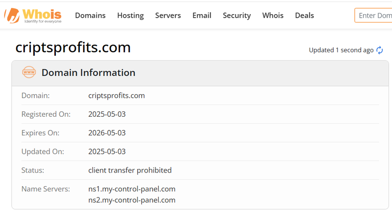 Whois Query Result