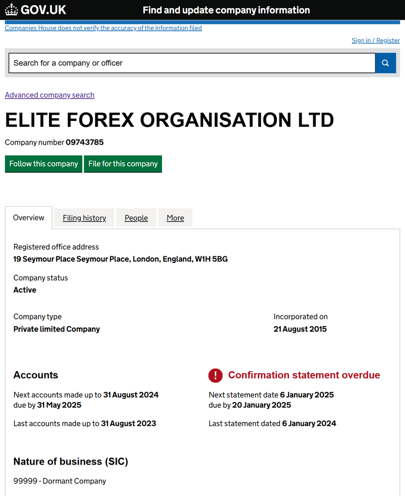 Company number 09743785
