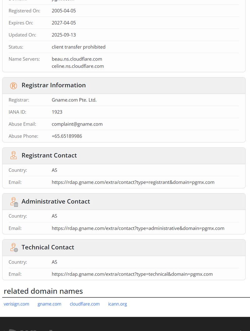whois