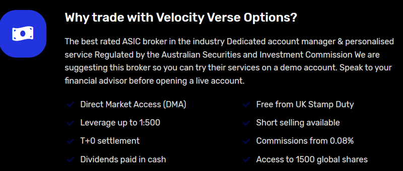 Velocity Verse Options