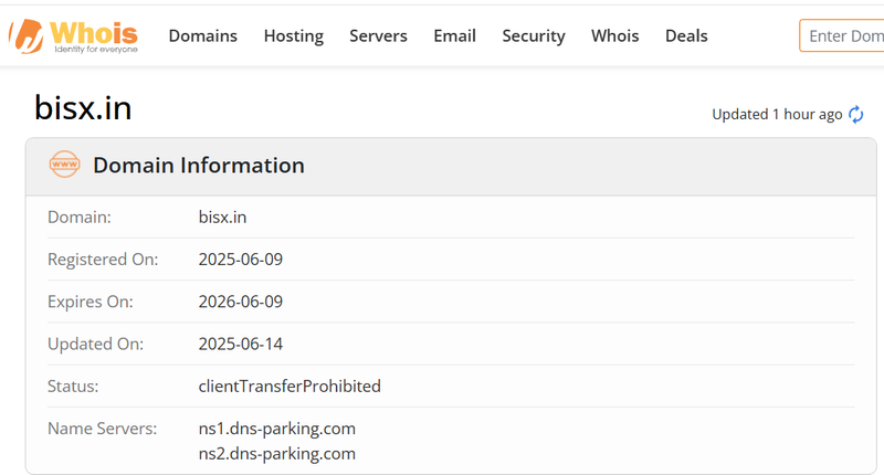 Whois Query Result