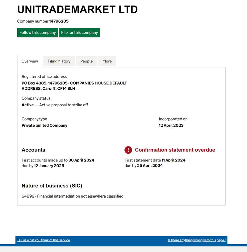 Company Background of UniTrade Market
