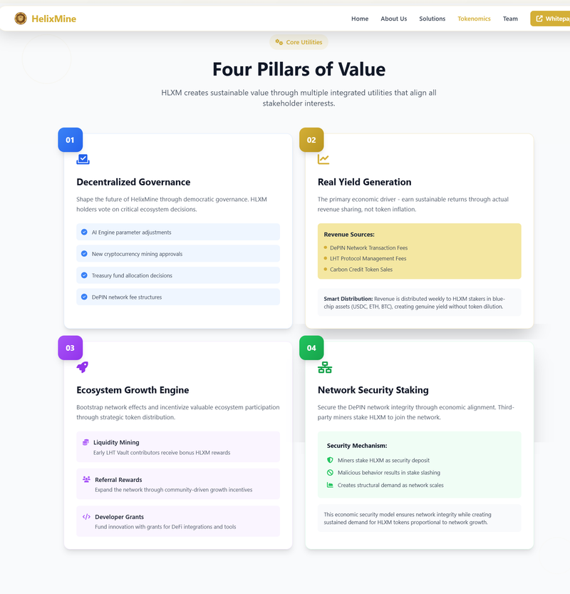 Four token pillars