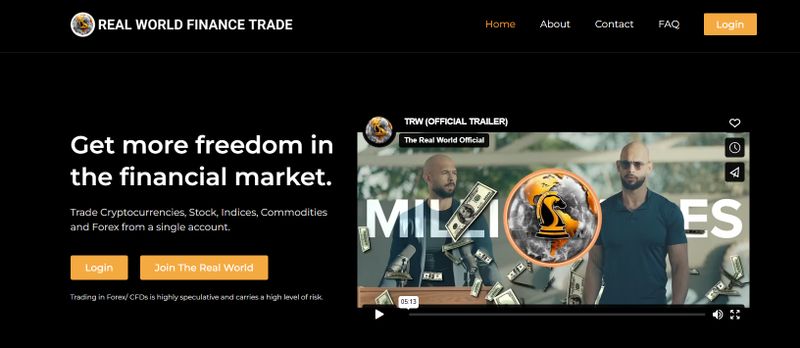 trading instrument of Real World Finance Trade
