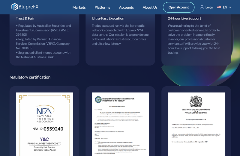 regulatory certification