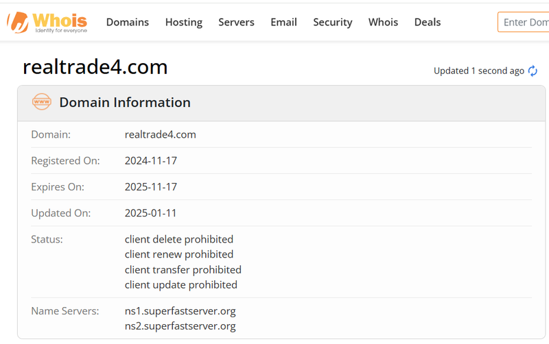 Whois Query Result
