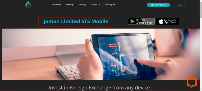Jomon Limited's trading software