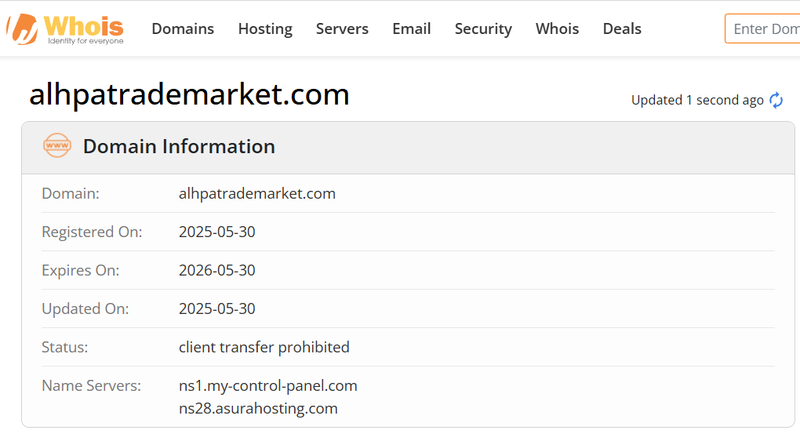 Whois Query Result