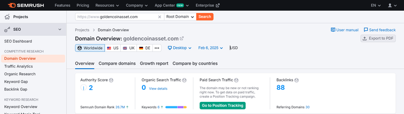 Semrush流量数据