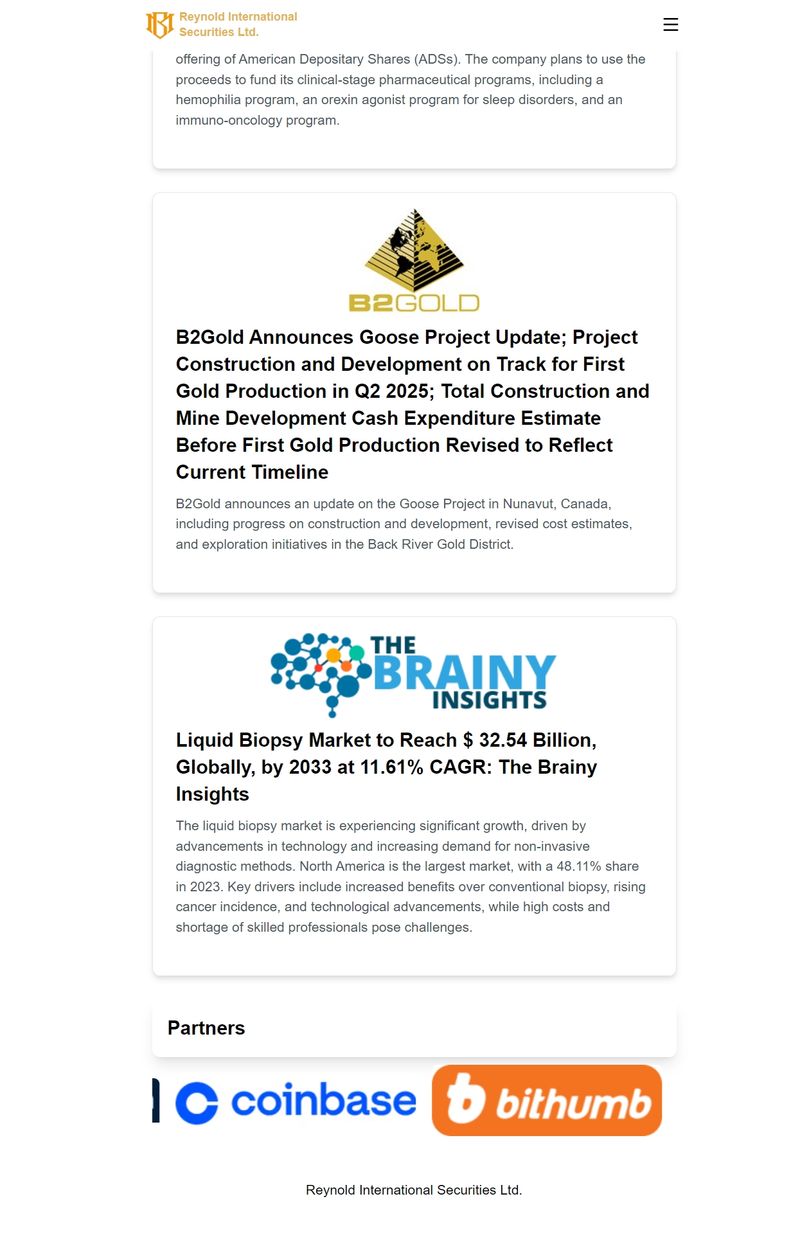 Reynold International Securities Ltd. partners