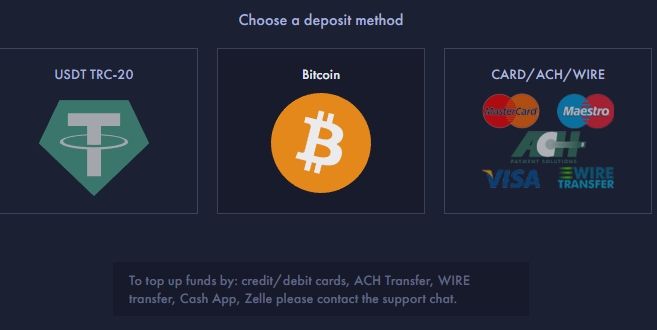 Специальные операции для депозитов Monexis