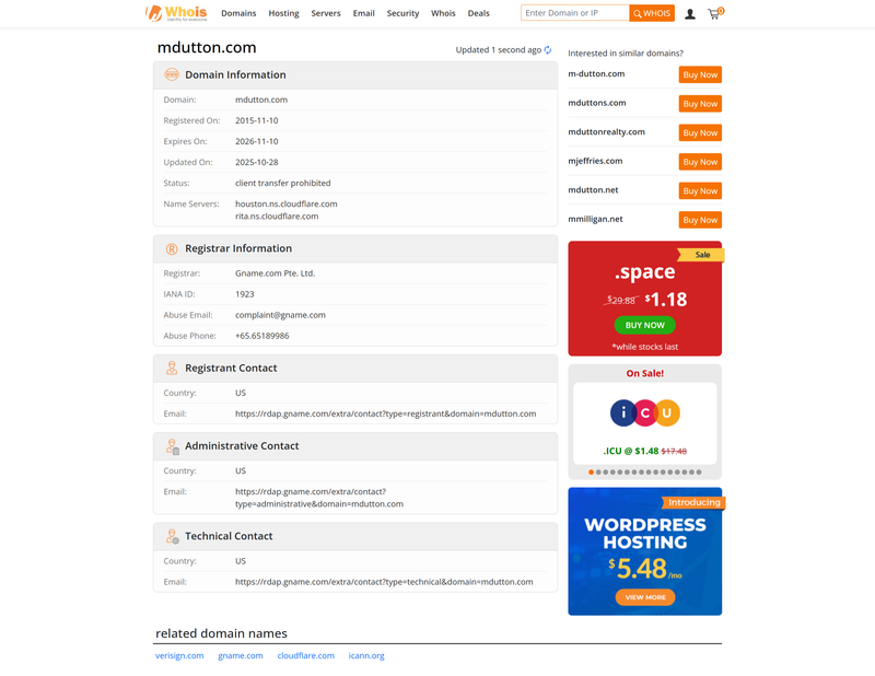 whois