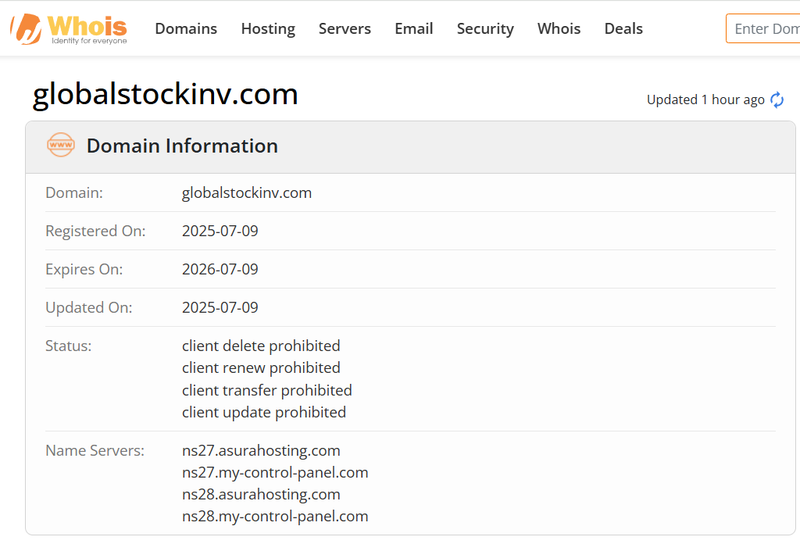 Whois Query Result