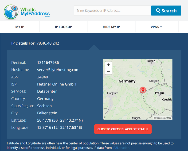 What Is My IP Address Query Result
