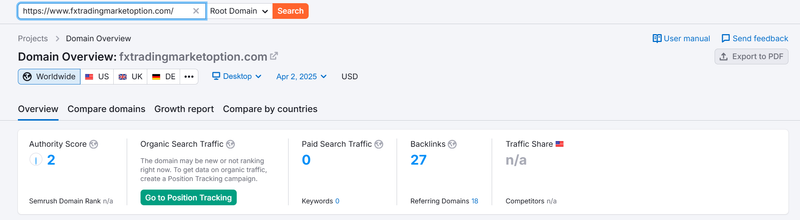 Semrush自然搜索流量数据