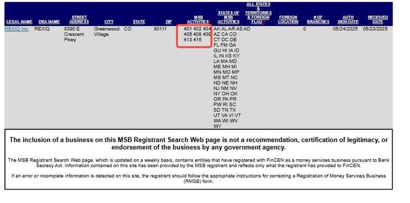 REXIQ의 MSB