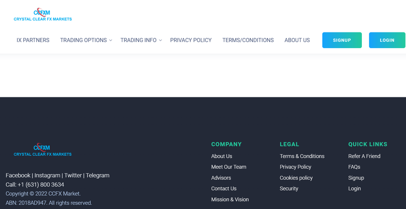 CCFX Market