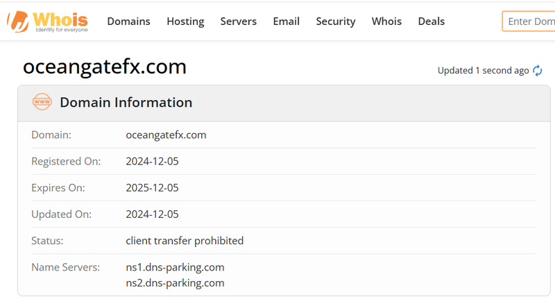 Whois Query Result