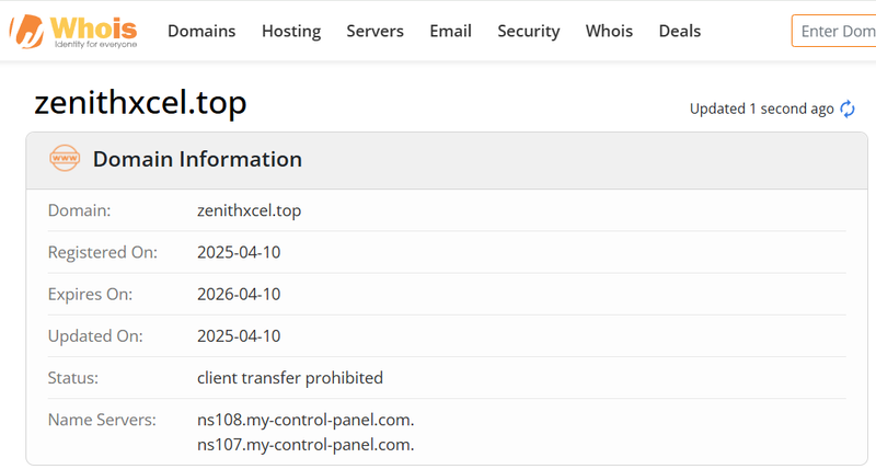 Whois Query Result