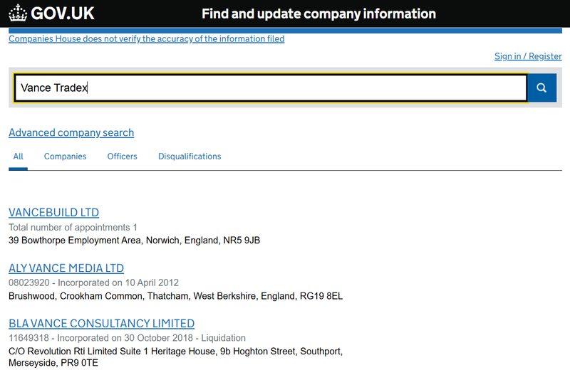 Companies House Query Result