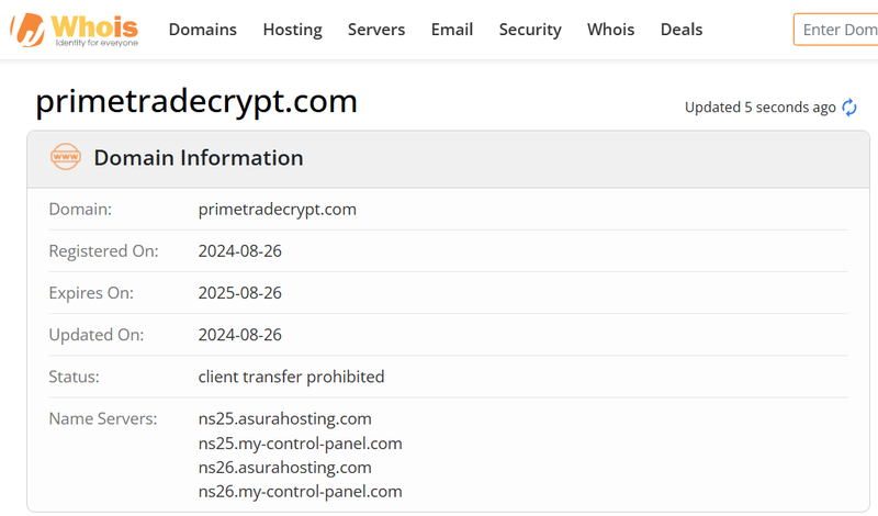 Whois Query Result