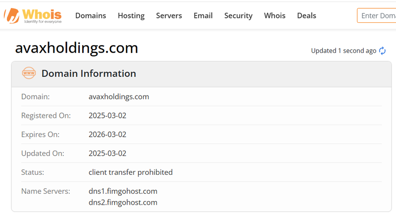 Whois Query Result