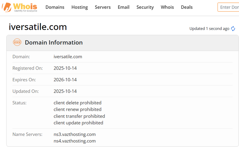 Whois Query Result