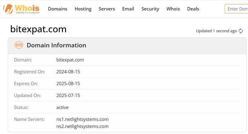 Whois Query Result