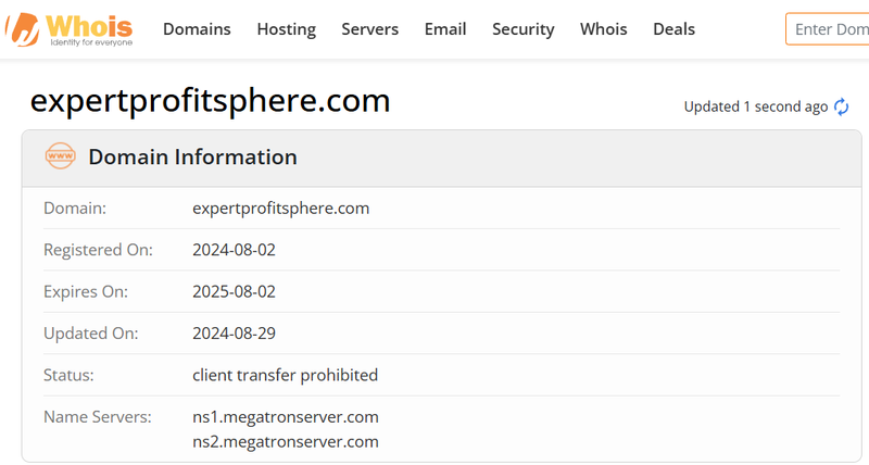 Whois Query Result
