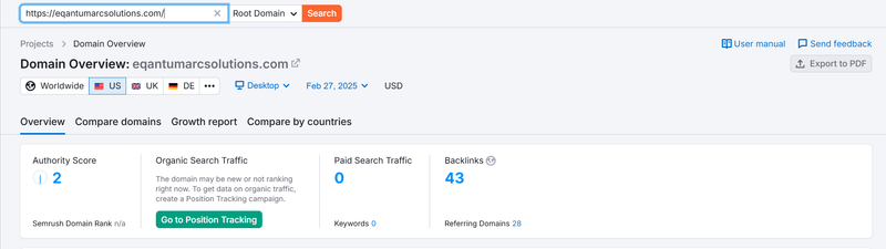 Semrush自然検索流量データ